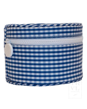 Load image into Gallery viewer, Roundup Jewelry Case (Gingham Royal)
