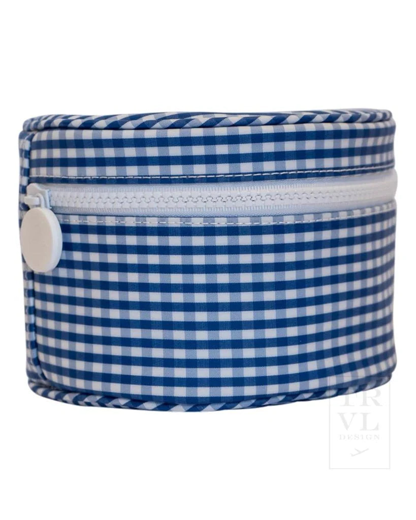 Roundup Jewelry Case (Gingham Royal)