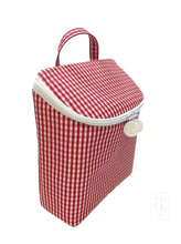 Load image into Gallery viewer, Take Away Insulated Lunch Bag - Gingham Red
