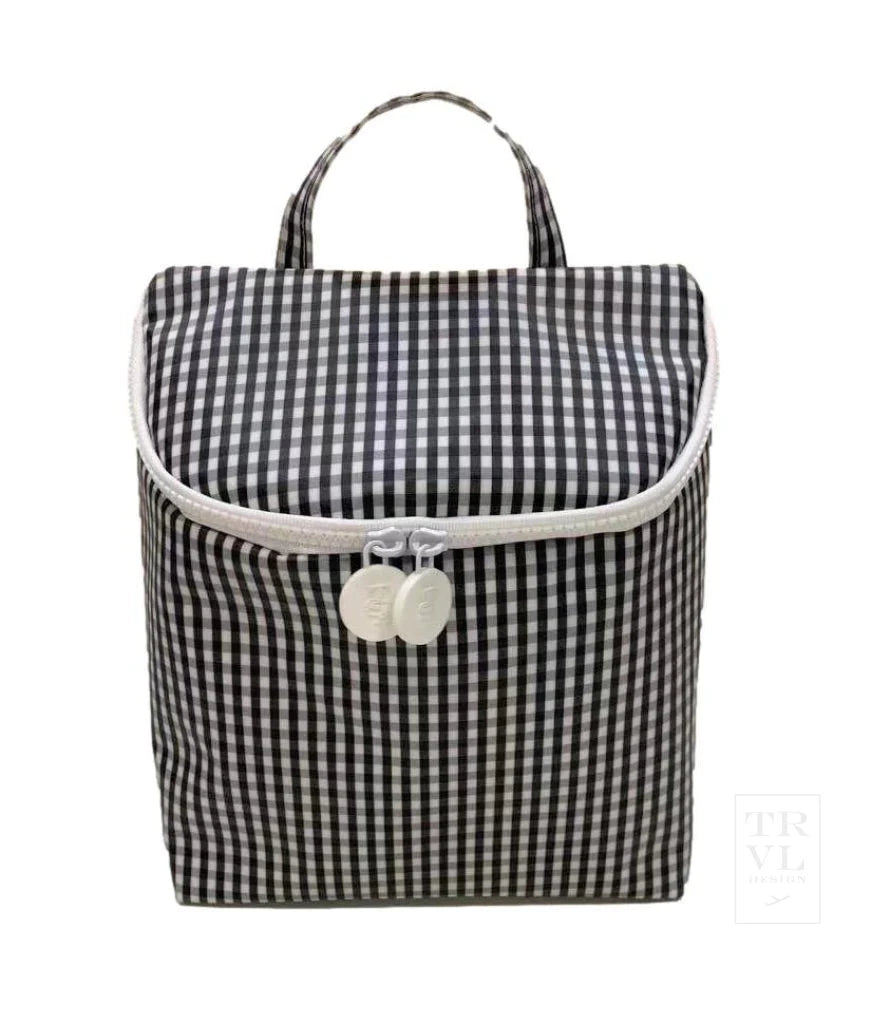 Take Away Insulated Lunch Bag - Gingham Black