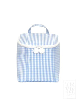 Load image into Gallery viewer, Take Away Insulated Lunch Bag - Gingham Sky
