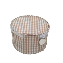 Load image into Gallery viewer, Roundup Jewelry Case (Gingham Khaki)
